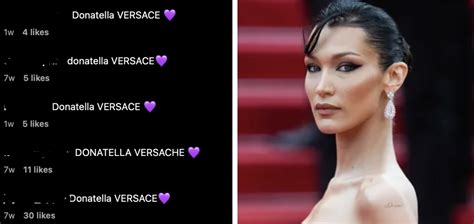 Donatella Versace purple heart